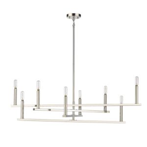 Hale 8-Light Chandelier Light in Polished Nickel