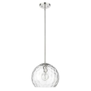 Mackenzie 1-Light Pendant Light in Polished Nickel