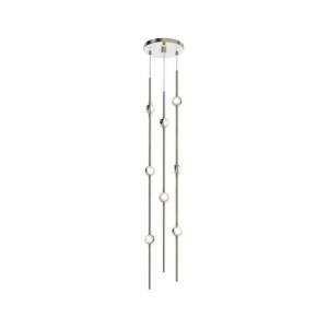 Constellation LED Pendant in Satin Nickel by Sonneman