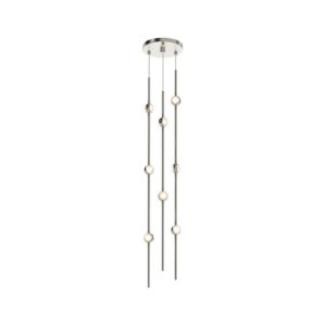 Constellation LED Pendant in Satin Nickel by Sonneman