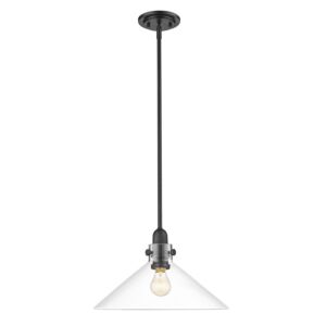 Dwyer 1-Light Pendant Light in Matte Black