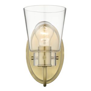 Bristow 1-Light Bathroom Vanity Light in Antique Brass