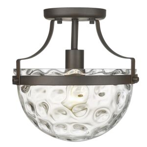 Quinn 1-Light Semi-Flush Light in Oil Rubbed Bronze