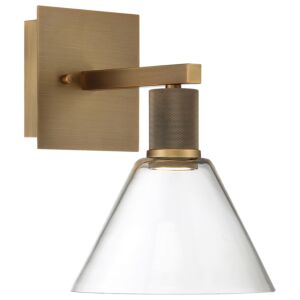 Port Nine Martini LED Wall Sconce in Antique Brushed Brass by Access