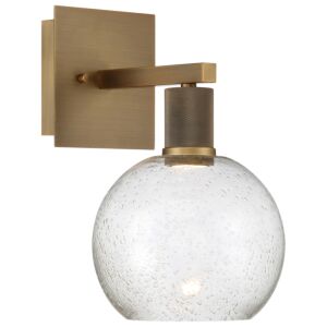 Port Nine Burgundy LED Wall Sconce in Antique Brushed Brass by Access