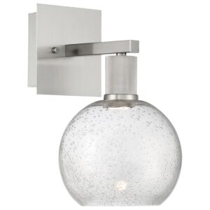 Port Nine Burgundy LED Wall Sconce in Brushed Steel by Access