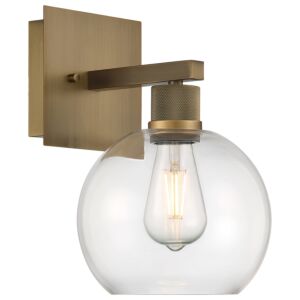 Port Nine Burgundy LED Wall Sconce in Antique Brushed Brass by Access