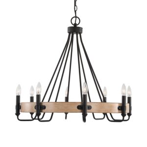 Deschutes,  Chandelier in Sanded Black by Uttermost