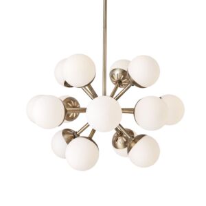 Droplet,  Chandelier in Antique Brass by Uttermost