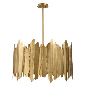 Golden  Pendant in Gold Leaf by Uttermost