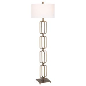 Link  Floor Lamp in Antique Brushed Gold by Uttermost