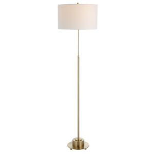 Prominence  Floor Lamp in Brushed Antique Brass by Uttermost