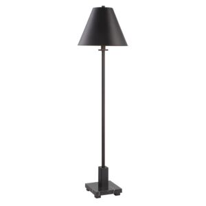 Pilot  Buffet Lamp in Satin Black by Uttermost