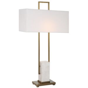 Column  Table Lamp in Plated Brass by Uttermost