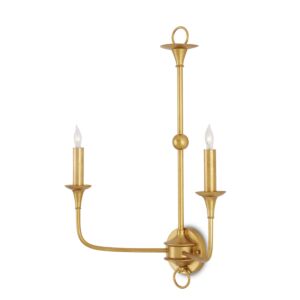 Nottaway  Wall Sconce in Contemporary Gold Leaf by Currey and Company