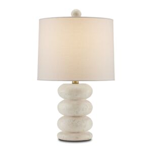 Girault  Table Lamp in Beige Antique Brass by Currey and Company