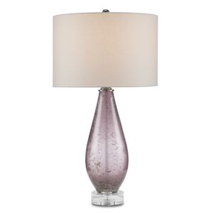 Optimist  Table Lamp in Purple Clear Antique Nickel by Currey and Company