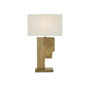 Thebes  Table Lamp in Antique Brass by Currey and Company