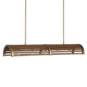 Woodbine  Chandelier in Chestnut Brass by Currey and Company