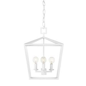 Denison  Chandelier in Gesso White by Currey and Company