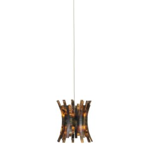 Alsop  Pendant in Brown Black Natural by Currey and Company