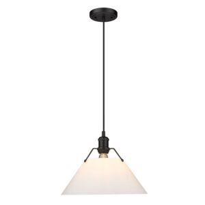 Orwell BLK 1-Light Pendant in Matte Black