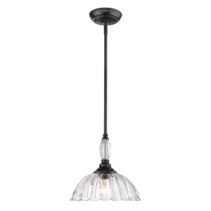 Audra 1-Light Pendant in Matte Black