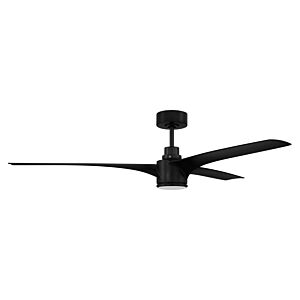 Phoebe Indoor Outdoor 60"Ceiling Fan in Flat Black by Craftmade