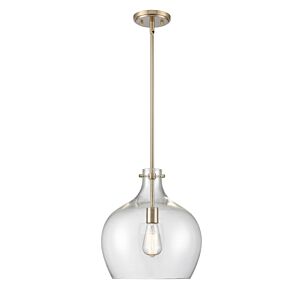 1-Light Pendant in Modern Gold