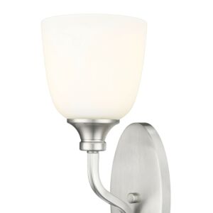 Alberta  Wall Sconce in Brushed Nickel by Millennium