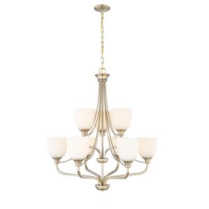 Alberta  Chandelier in Modern Gold by Millennium