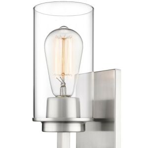 Janna One Light Wall Sconce in Brushed Nickel by Millennium