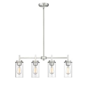 Janna 4-Light Chandelier in Brushed Nickel