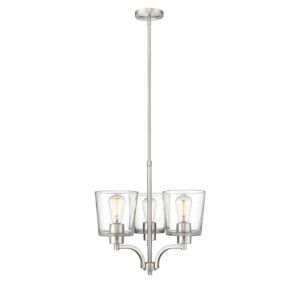 Evalon  Chandelier in Brushed Nickel by Millennium