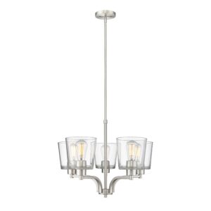 Evalon  Chandelier in Brushed Nickel by Millennium