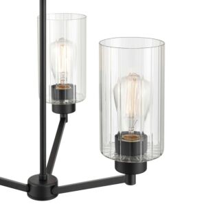 Beverlly 3-Light Chandelier in Matte Black