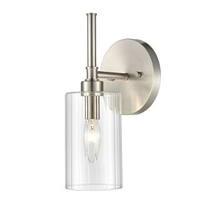 Chastine One Light Wall Sconce in Brushed Nickel by Millennium