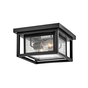 Republic 2-Light LED Flush Mount in Black