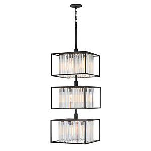 Giada LED Pendant in Black by Hinkley