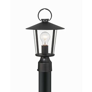 Andover 1-Light Outdoor Post Mount in Matte Black