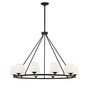 Keenan 10-Light Chandelier in Matte Black