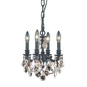 Lille 4-Light Pendant in Dark Bronze