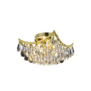 Clara 4-Light Flush Mount in Gold