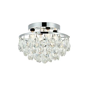 Clara 4-Light Flush Mount in Chrome