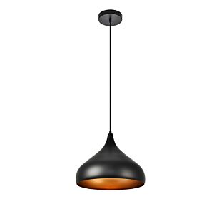 Circa 1-Light Pendant in Black