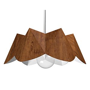 Physalis 1-Light Pendant in Imbuia