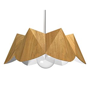 Physalis 1-Light Pendant in Louro Freijo