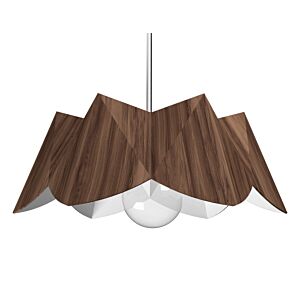 Physalis 1-Light Pendant in American Walnut