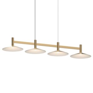 Systema Staccato LED Linear Pendant in Brass Finish by Sonneman