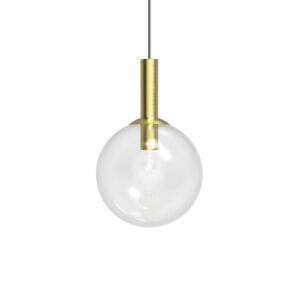 Bubbles 1-Light Pendant in Satin Brass